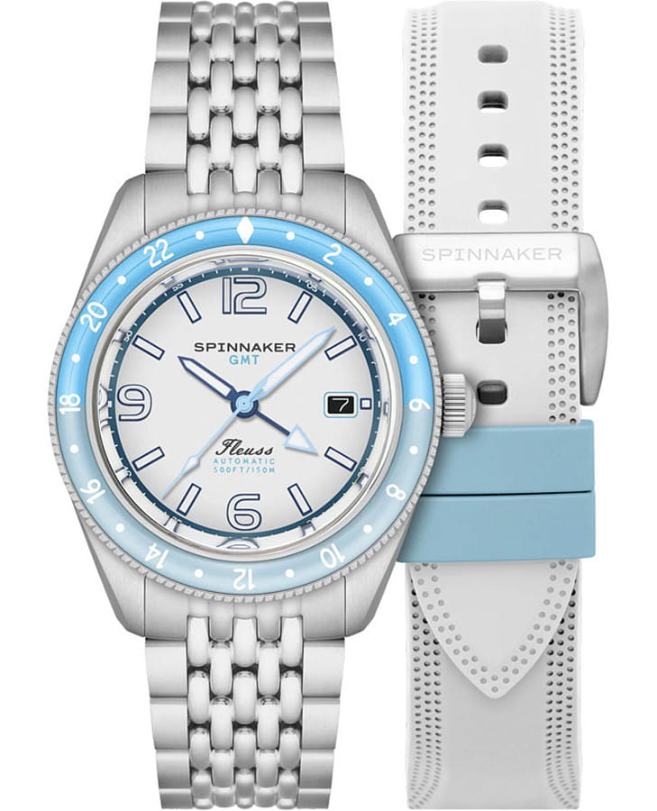 Часы Spinnaker Fleuss Gmt Automatic SP-5120-22 — мужские, белый