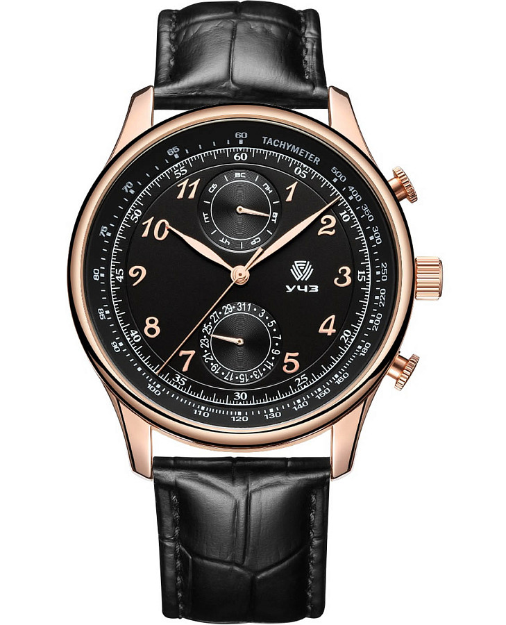 Часы УЧЗ Spectr 3080L-4 — мужские, черный