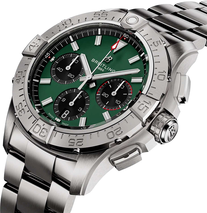 Часы Breitling Avenger B01 Chronograph 42 mm AB0146101L1A1 — металл сталь, Швейцария