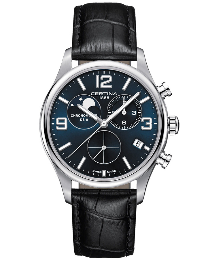 Часы Certina DS-8 Moon Phase C033.460.16.047.00 — мужские, синий