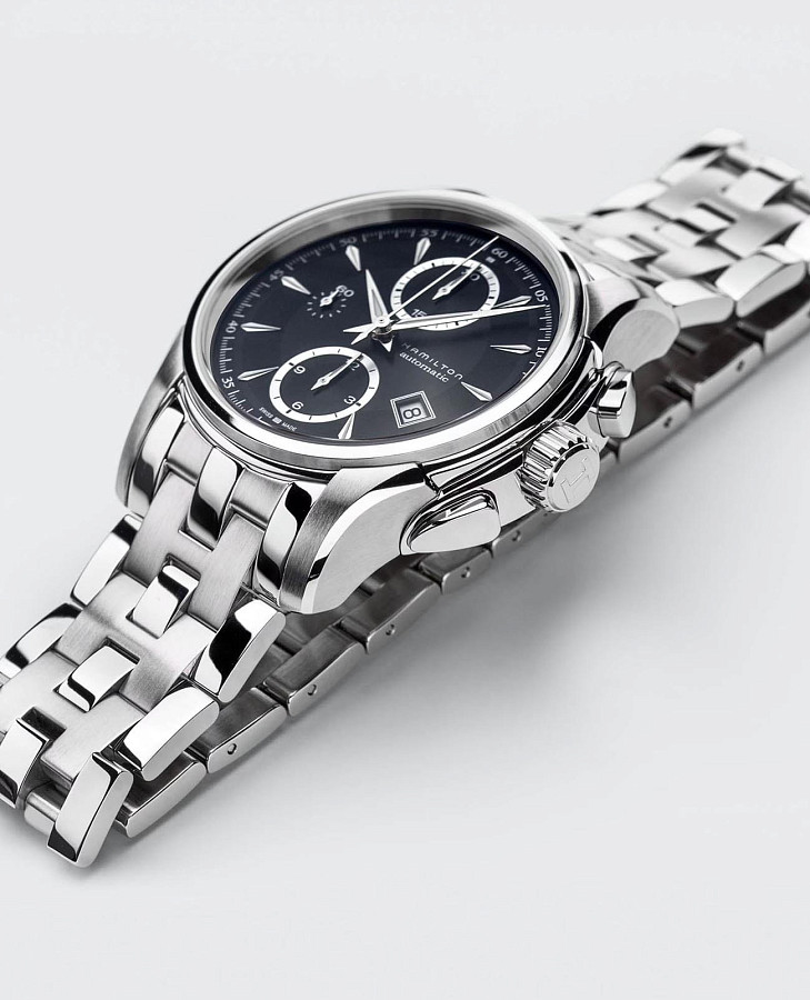 Часы Hamilton Jazzmaster Auto Chrono H32616133 — механические, сталь металл