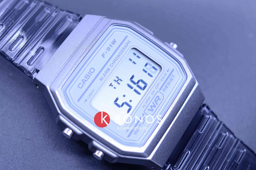 Часы Casio Collection F-91WS-8EF — кварцевые, пластик
