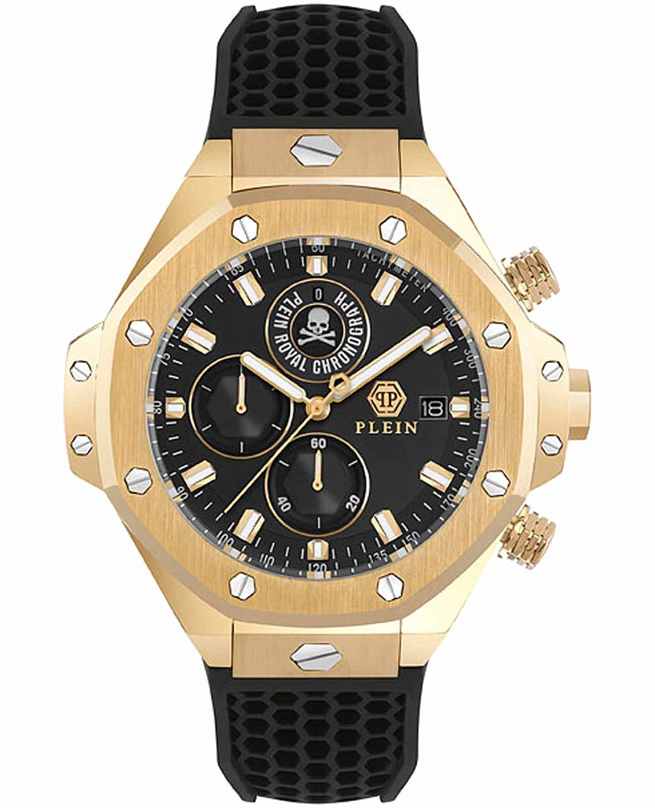 Часы Philipp Plein Plein Chrono Royal PWLFA0325 — мужские, черный
