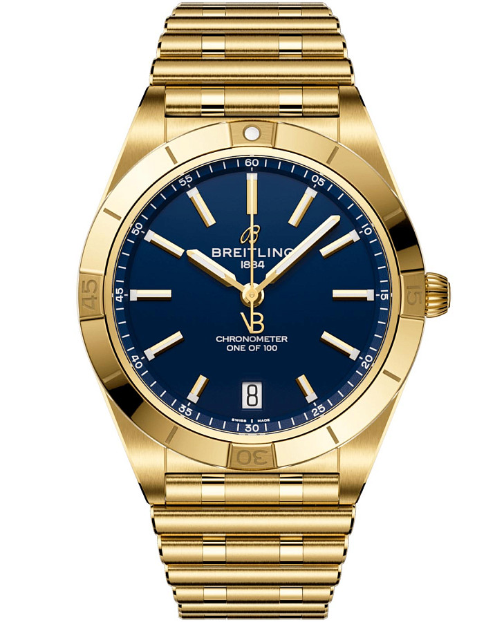 Часы Breitling Chronomat Automatic 36 Victoria Beckham K103801A1C1K1 — женские, синий
