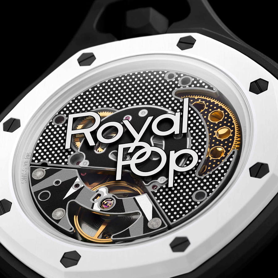 Часы Audemars Piguet x Swatch Royal Pop Ocho Negro SSX03W101N — биокерамика, Швейцария