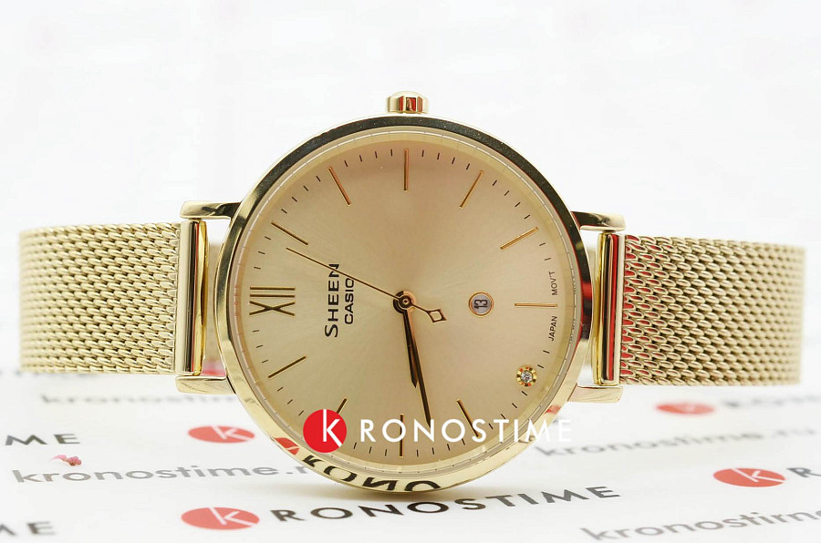 Часы Casio Sheen SHE-4539GM-9A — металл сталь, Япония