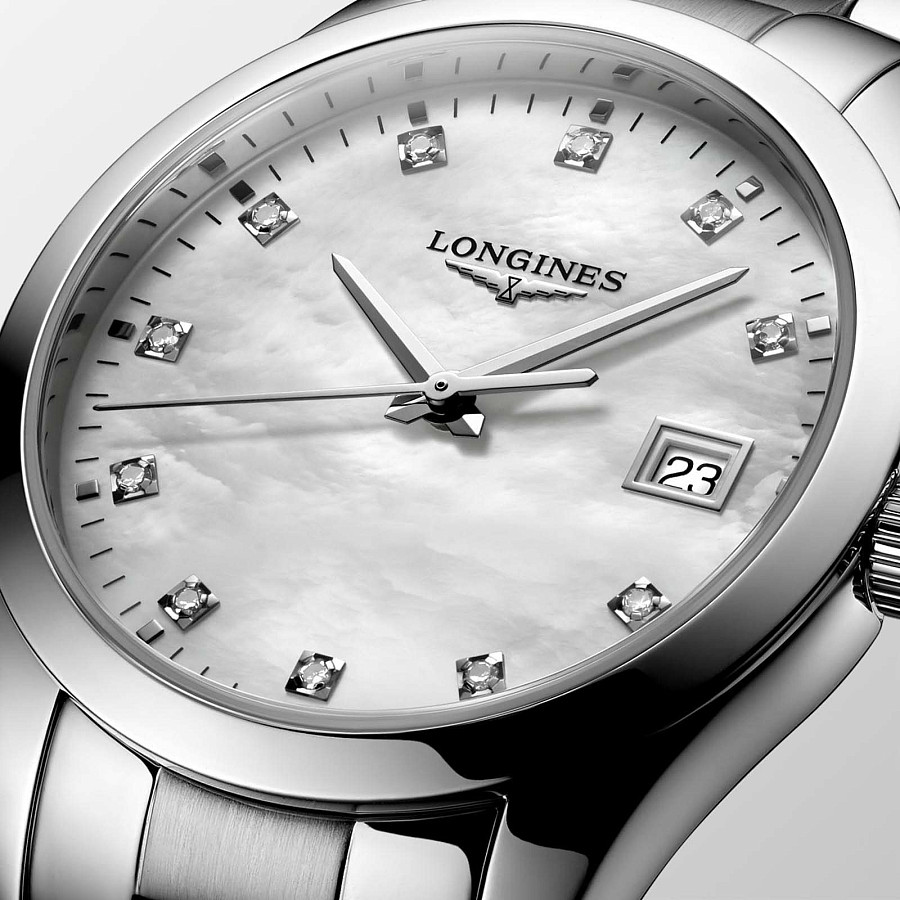 Часы Longines Conquest Classic L2.386.4.87.6 — нержавеющая сталь, женские