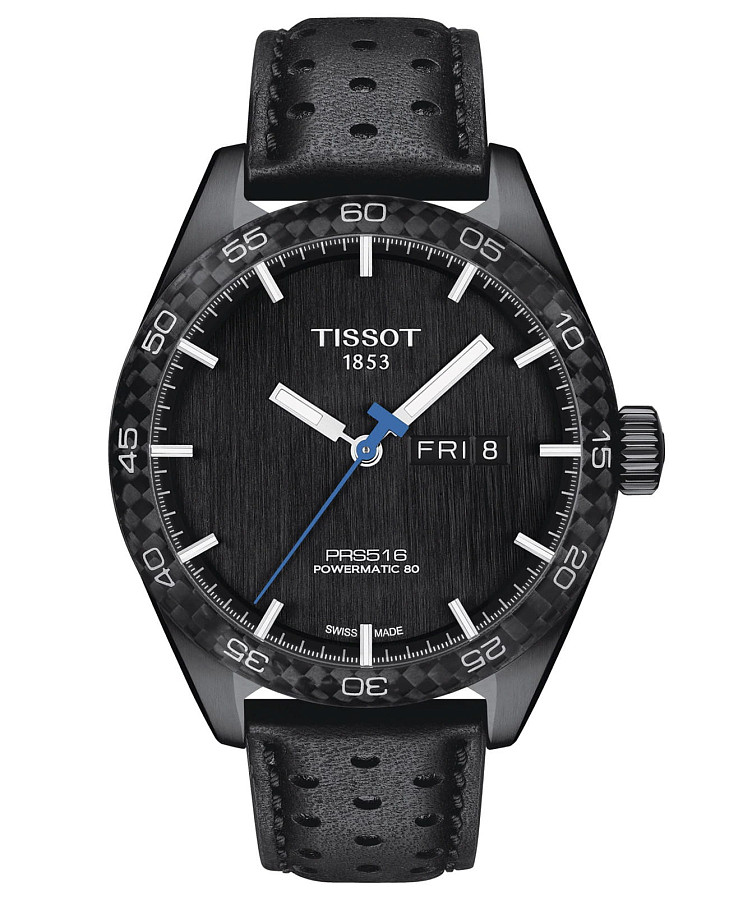 Часы Tissot PRS 516 Powermatic 80 T100.430.36.051.02 — мужские, черный
