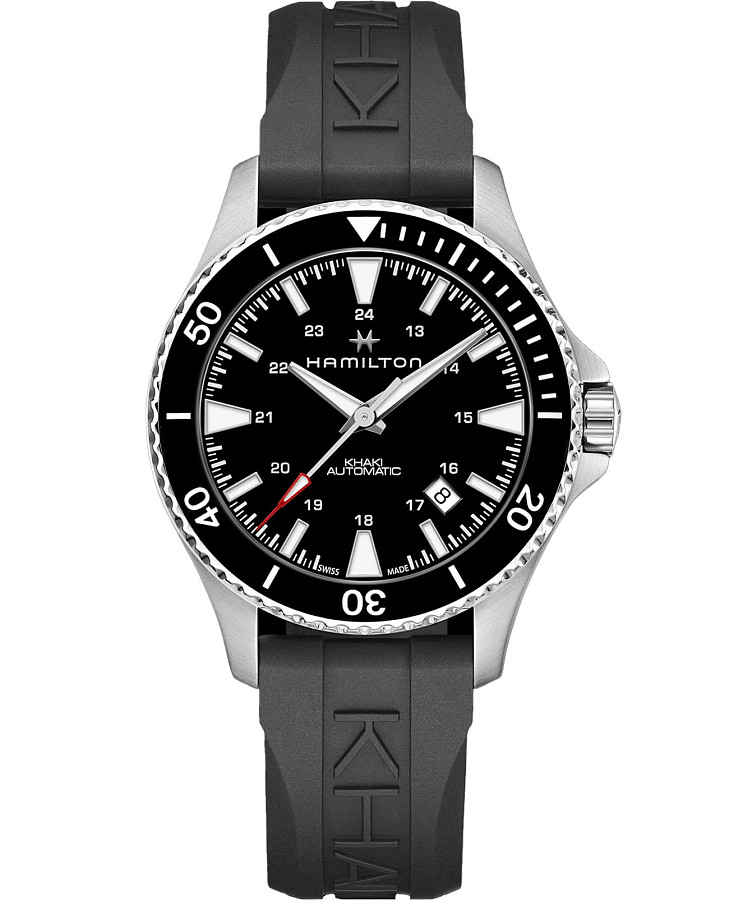 Часы Hamilton Khaki Navy Scuba H82335331 — мужские, черный