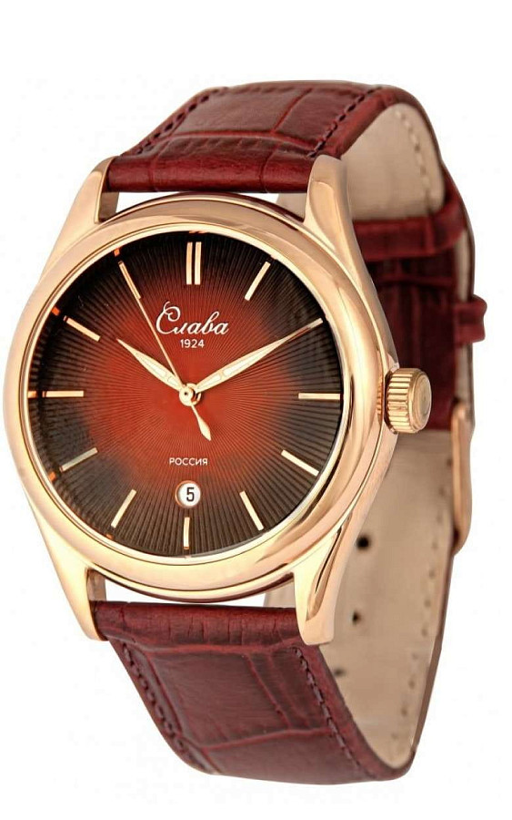 Часы Слава Сенат 2493534/300-2115 — кварцевые, металл сталь