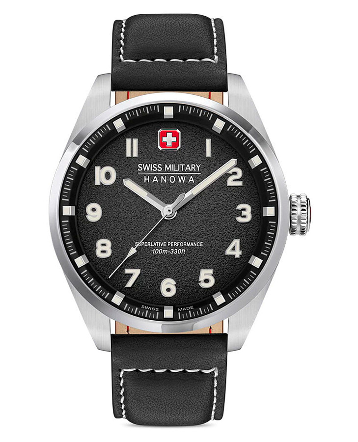 Часы Swiss Military Hanowa Greyhound SMWGA0001501 — мужские, черный
