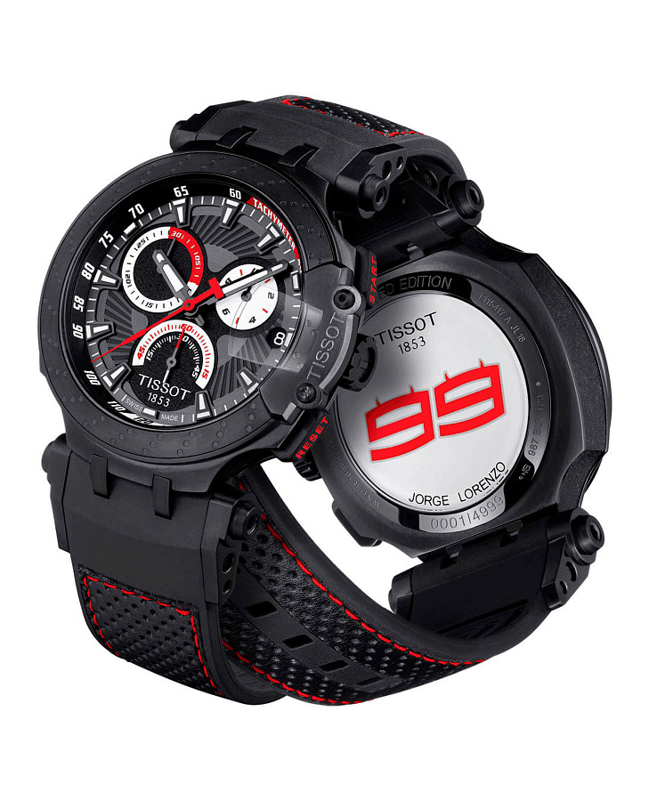 Часы Tissot T-Race Jorge Lorenzo T115.417.37.061.01 — металл сталь, Швейцария