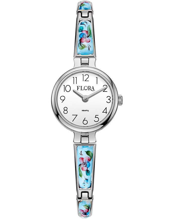 Часы УЧЗ Flora 1704F-1 — женские, белый