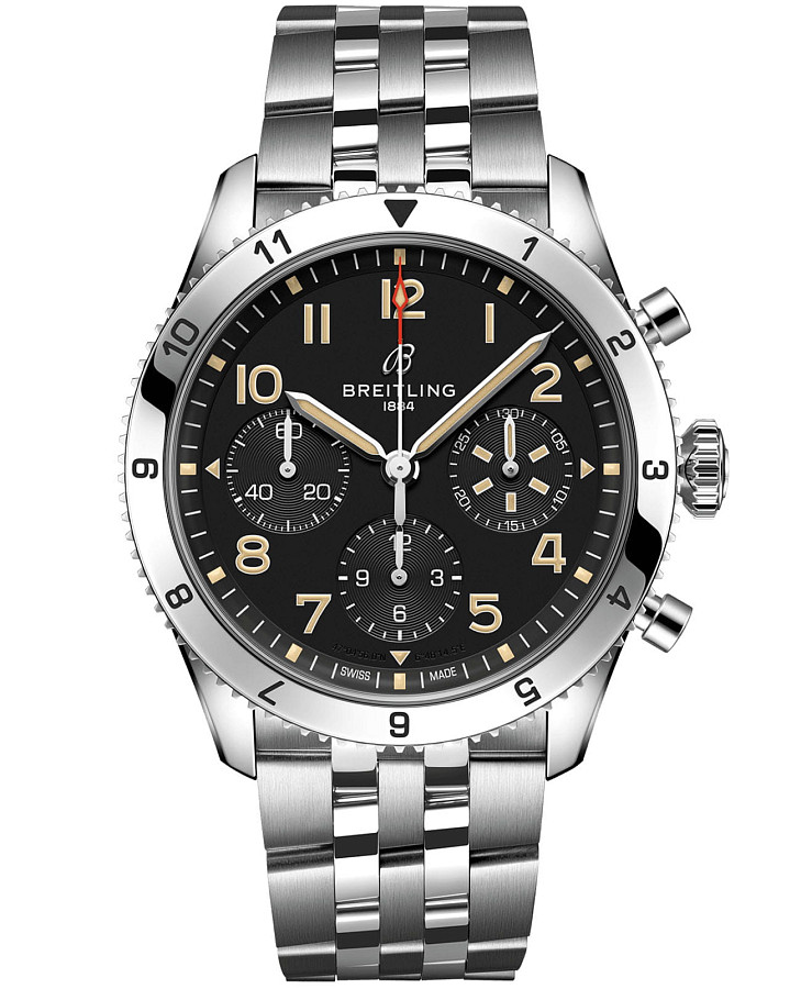 Часы Breitling Classic Avi Chronograph 42 P-51 Mustang A233803A1B1A1 — мужские, черный