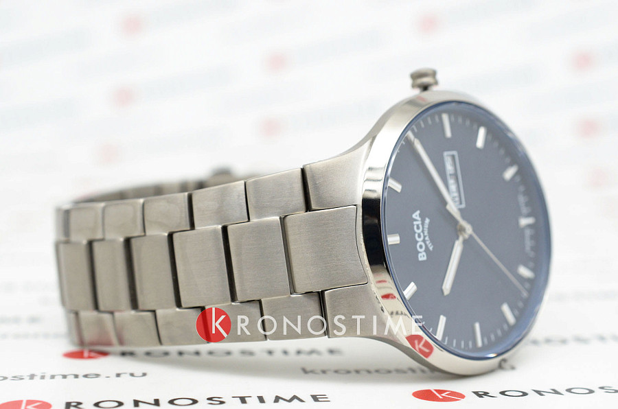 Часы Boccia Titanium 3649-02 — металл титан, Германия