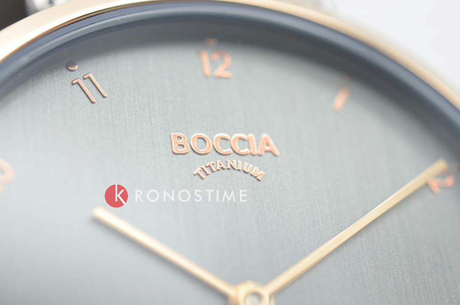 Часы Boccia Titanium 3309-10 — титан металл, Германия
