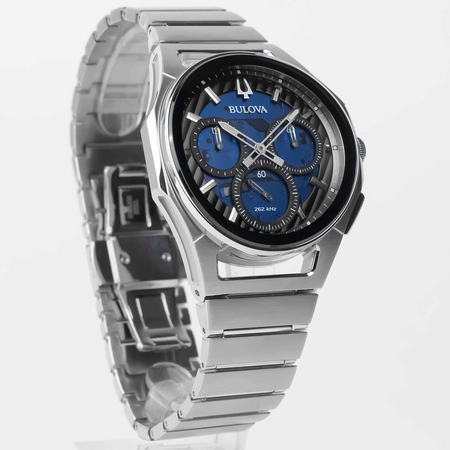 Часы Bulova CURV 96A205 — кварцевые, сталь металл