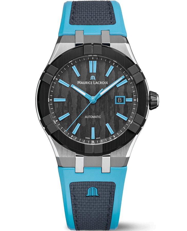 Часы Maurice Lacroix Aikon Automatic 43 mm AC6008-SSL40-331-4 — мужские, черный