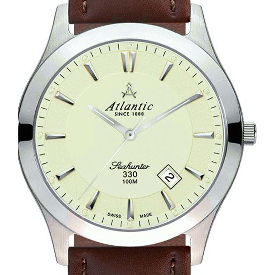 Часы Atlantic Seahunter 71360.41.91 — кварцевые, сталь металл