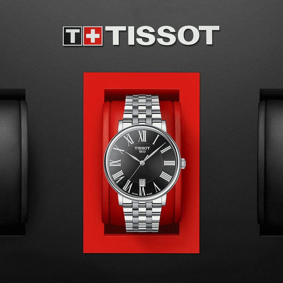Часы Tissot Carson Premium T122.410.11.053.00 — сталь металл, Швейцария