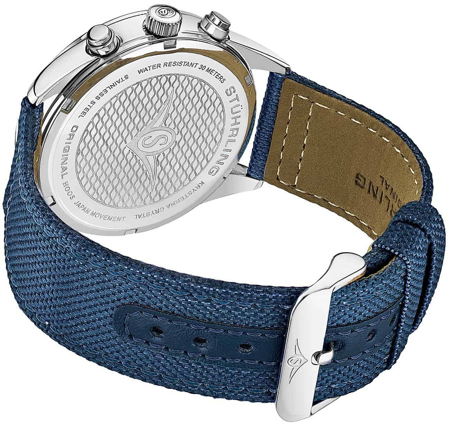 Часы Stuhrling Aviator 4001.3 — кварцевые, сталь металл