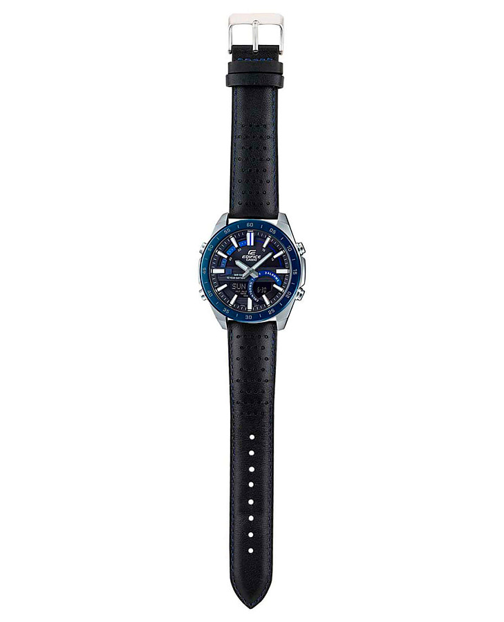 Часы Casio Edifice ERA-120BL-2A — мужские, кожаный