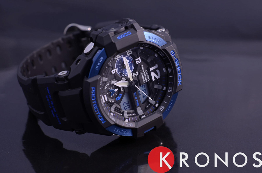 Часы Casio G-Shock GA-1100-2B — электронные, пластик