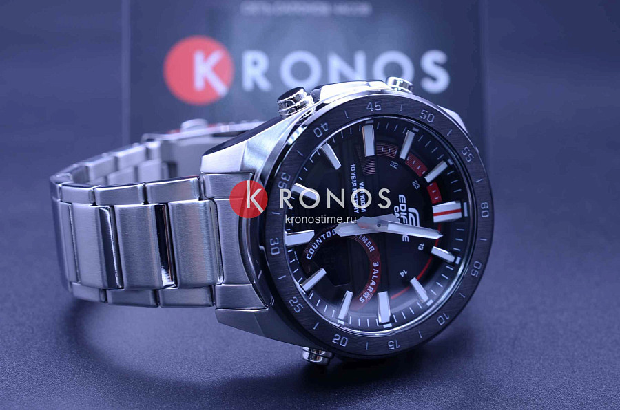Часы Casio Edifice ERA-120DB-1A — кварцевые, сталь металл