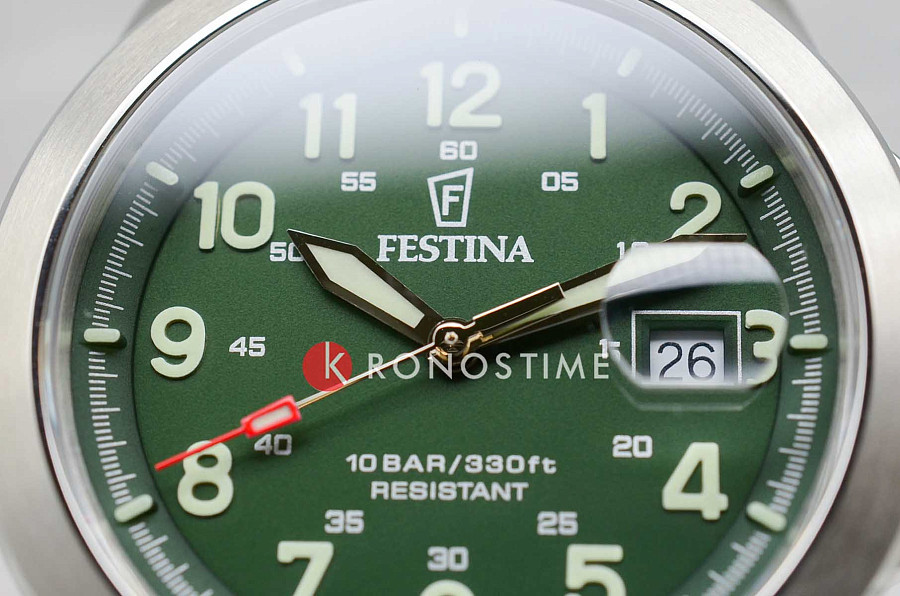Часы Festina Swiss Made F20081/3 — нержавеющая сталь, мужские