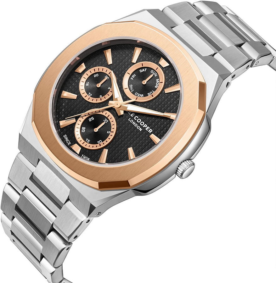 Часы Lee Cooper LC08047.550 — кварцевые, металл суперметалл