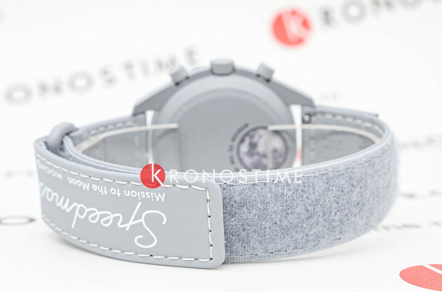 Часы Swatch x Omega Bioceramic Moonswatch 1965 SO33M106 — нейлон, мужские