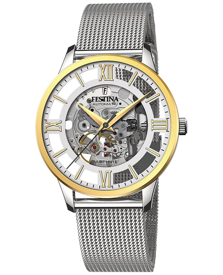 Часы Festina Automatic F20537/1 — мужские, серебристый