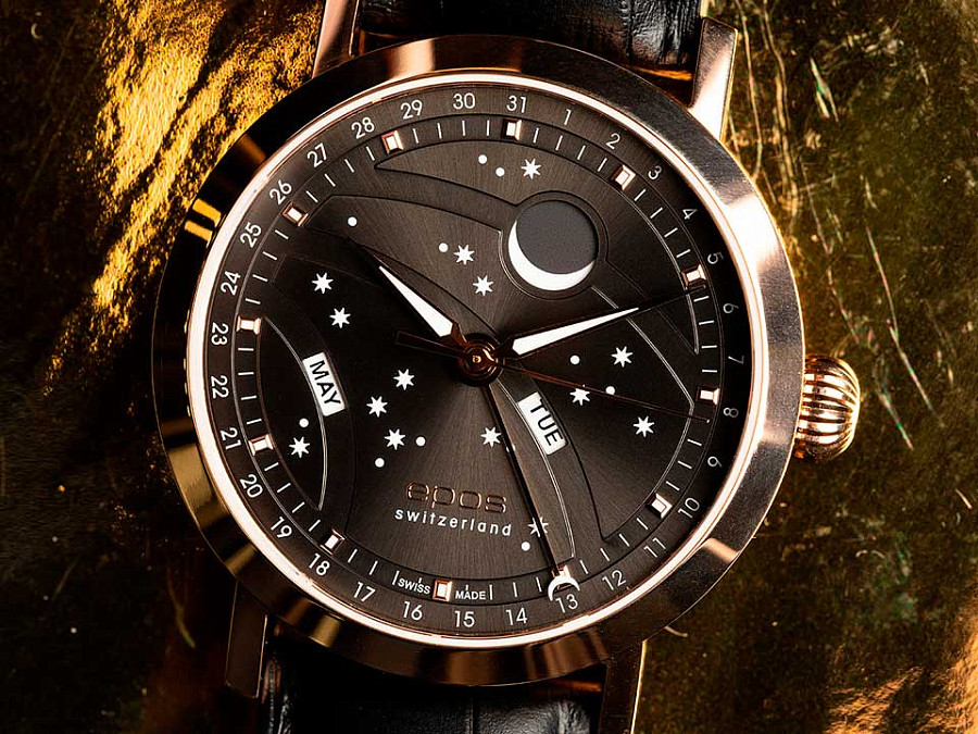 Часы Epos Big Moon 3440.322.24.14.25 — Швейцария, механические