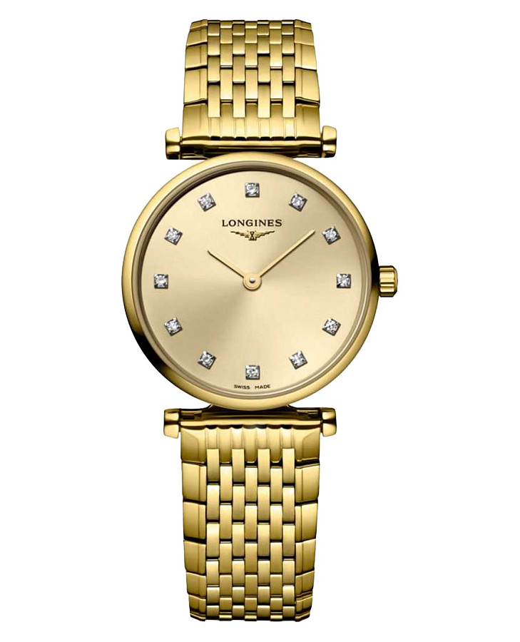 Часы Longines La Grande Classique L4.209.2.37.8 — женские, золотистый