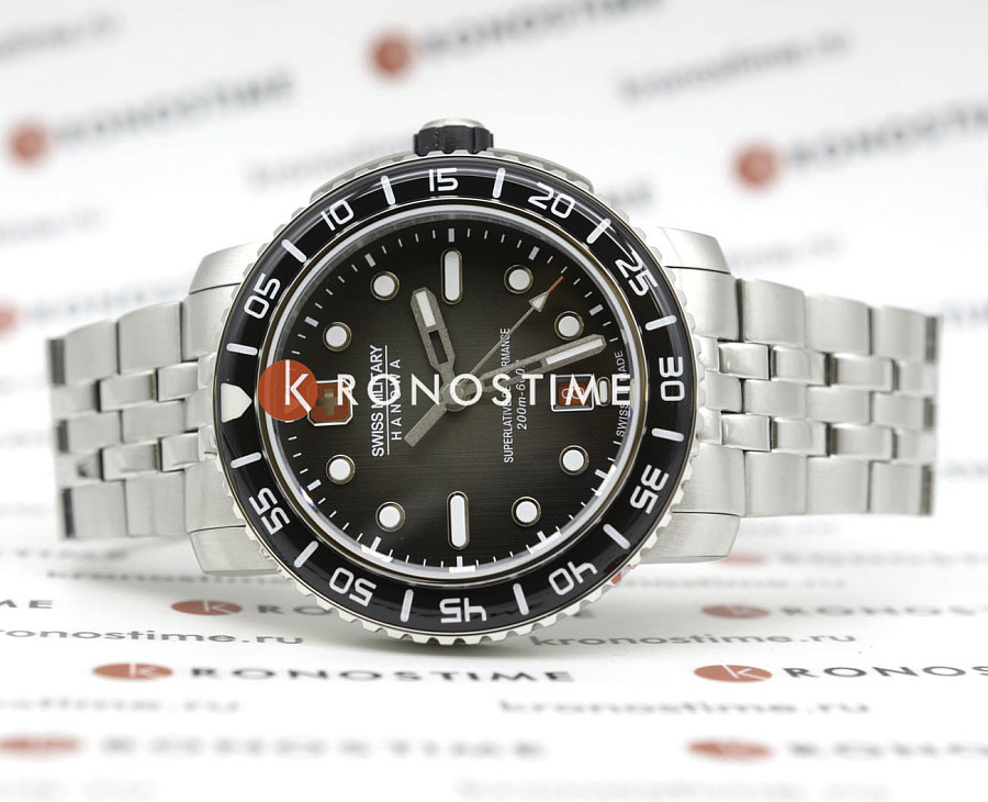 Часы Swiss Military Hanowa Black Marlin SMWGH0001702 — кварцевые, сталь металл