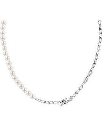 Колье Karl Lagerfeld Pearl KLAYR03 с жемчугом и кристаллами