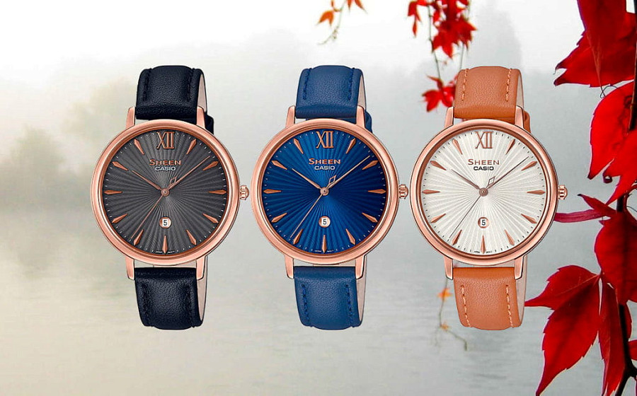 Часы Casio Sheen SHE-4534PGL-1A — Япония, кварцевые