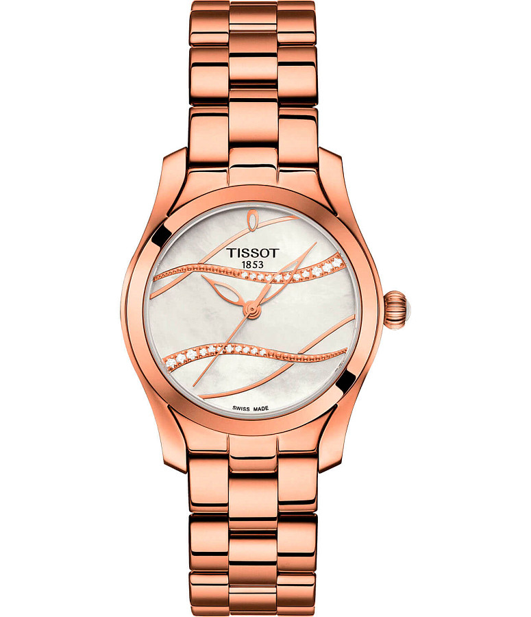 Часы Tissot T-Wave T112.210.33.111.00 — женские, перламутровый