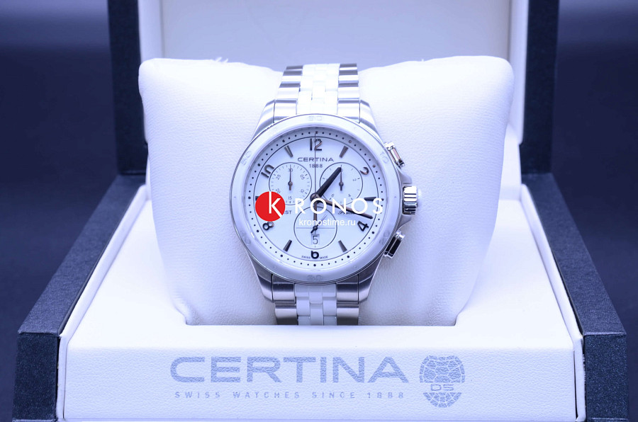 Часы Certina DS First C030.217.11.017.00 — кварцевые, металл сталь