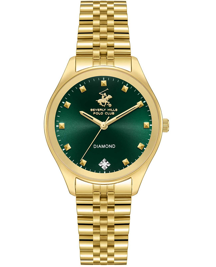 Часы Beverly Hills Polo Club BP3657C.170 — женские, зеленый