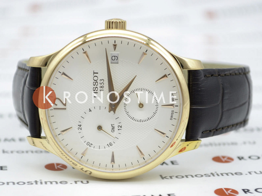 Часы Tissot Tradition GMT T063.639.36.037.00 — сталь металл, Швейцария