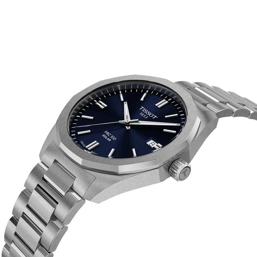 Часы Tissot PRC 100 Solar Quartz 39mm T151.422.11.041.00 — артикул T1514221104100, мужские
