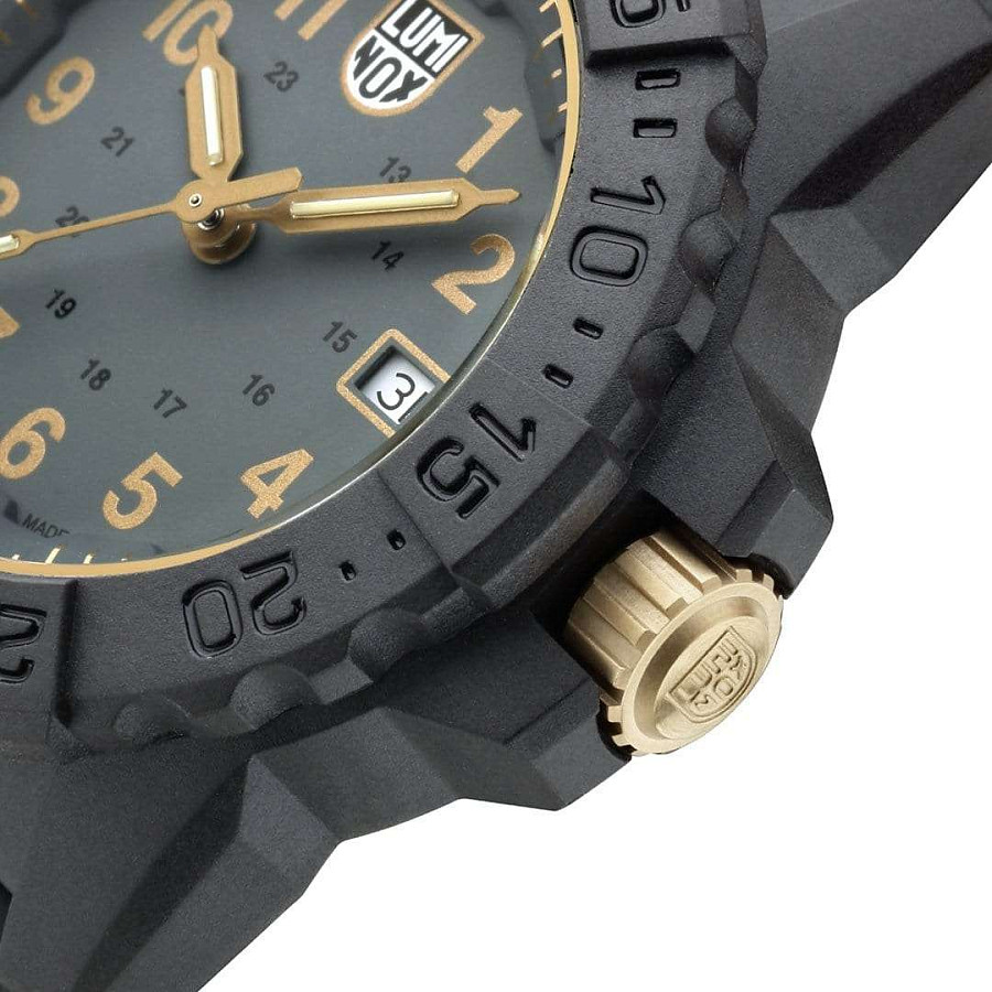 Часы Luminox Navy SEAL 3500 XS.3508.GOLD — резина, мужские