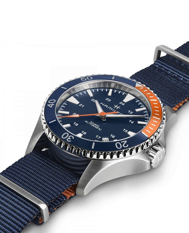 Часы Hamilton Khaki Navy Scuba Auto H82365941 — механические, сталь металл