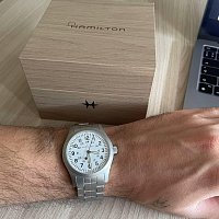 Фото покупателя: Швейцарские механические наручные часы Hamilton Khaki Field Mechanical 42mm H69529113