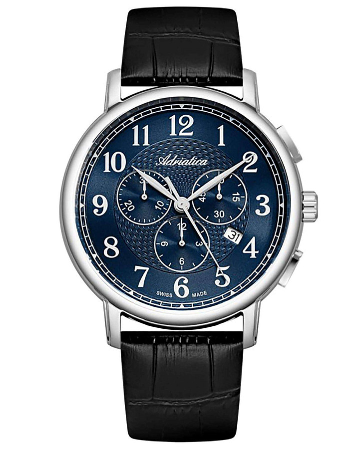 Часы Adriatica A8256.5225CH — мужские, синий