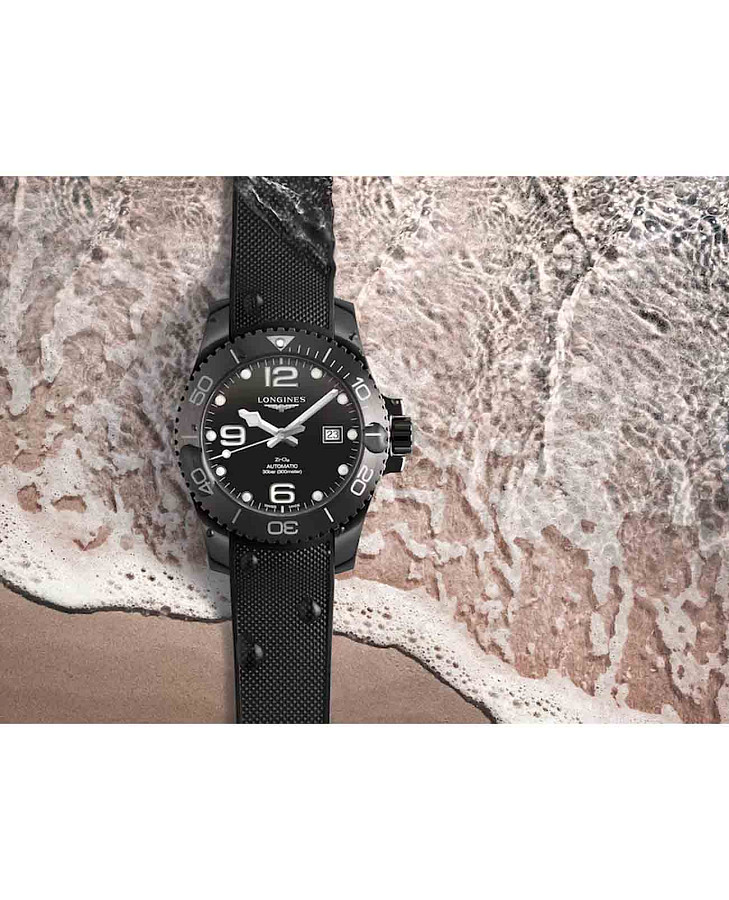 Часы Longines HydroConquest L3.784.4.56.9 — мужские, черный