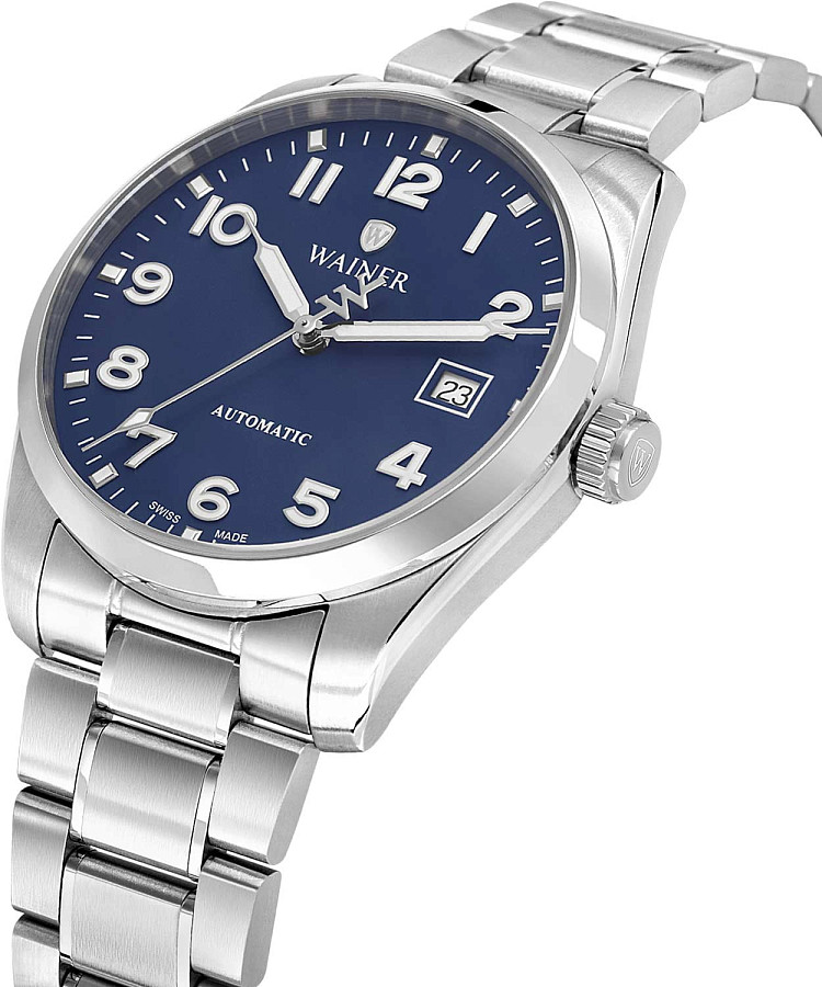 Часы Wainer Classic WA.25700-D — механические, металл сталь