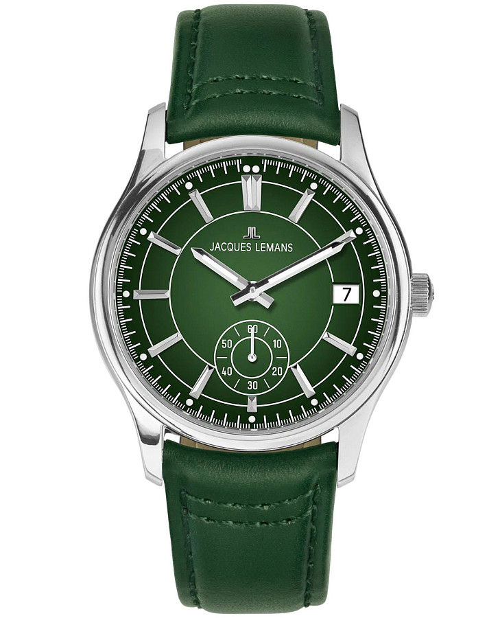 Часы Jacques Lemans Derby 1-2197C — мужские, зеленый