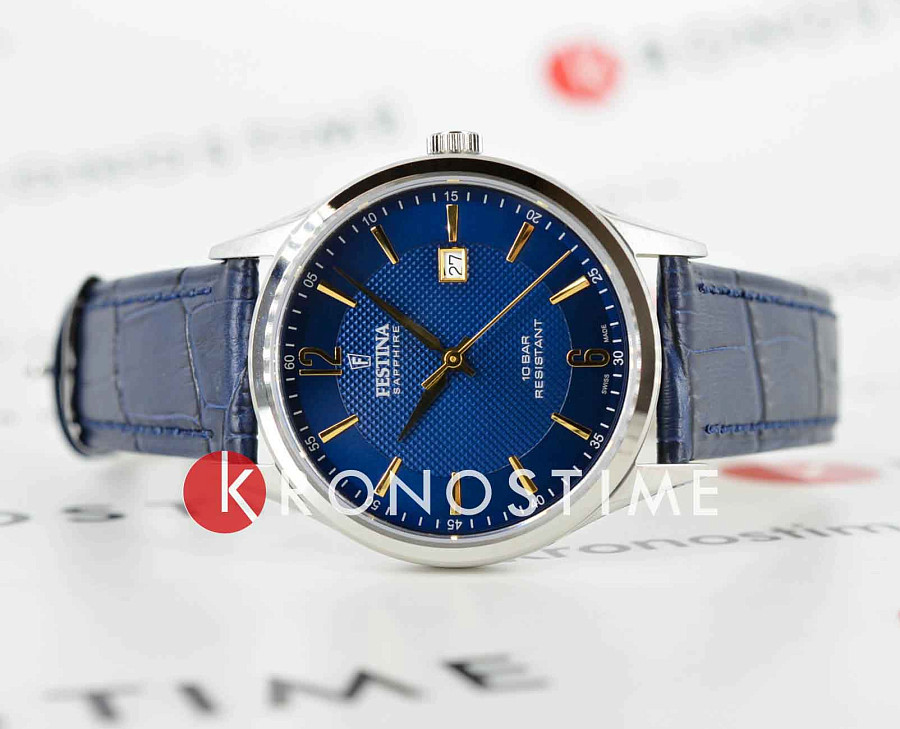 Часы Festina Classics F20007/3 — кварцевые, сталь металл